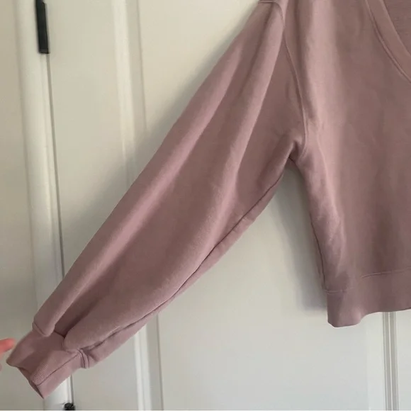 Agolde Mauve V-Neck Sweatshirt - Picture 5 of 5